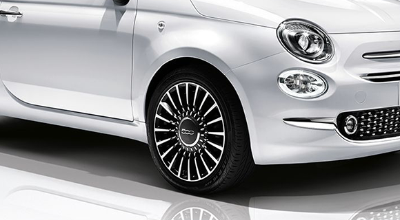 Enjoliveur de roues pour Fiat 500 Abarth, cache-poussière